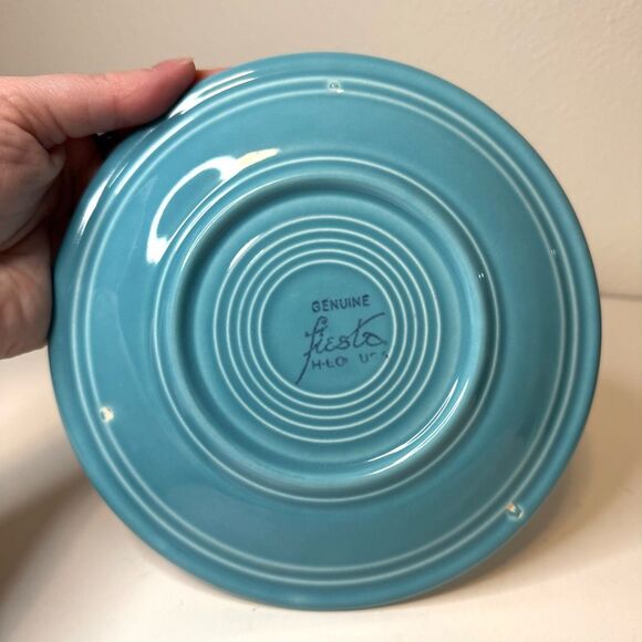 Vintage Fiesta Turquoise Salad Plate 7” - Picture 3 of 4